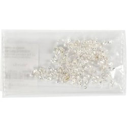 Knudeskjulere med &oslash;je, L: 8 mm, diam. 3 mm, fors&oslash;lvet, 100 stk./ 1 pk.