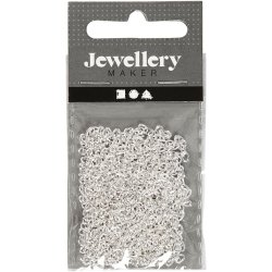 K&aelig;de, B: 2 mm, fors&oslash;lvet, 2 m/ 1 stk.