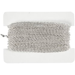 K&aelig;de, B: 2 mm, fors&oslash;lvet, 20 m/ 1 stk.