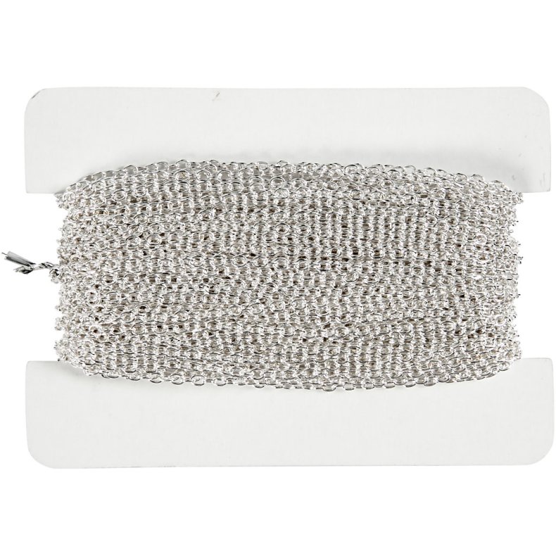 K&aelig;de, B: 2 mm, fors&oslash;lvet, 20 m/ 1 stk.