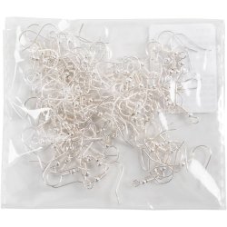 &Oslash;rekroge, L: 18 mm, fors&oslash;lvet, 100 stk./ 1 pk.