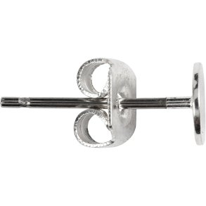 Ørestikker, L: 13 mm, forsølvet, 100 stk./ 1 pk.