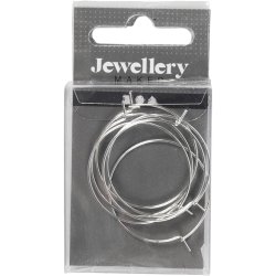 Creoler, diam. 30 mm, fors&oslash;lvet, 6 stk./ 1 pk.