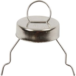 Ophæng, diam. 13 mm, hulstr. 5 mm, sølv, 25 stk./ 1 pk.