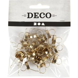 Oph&aelig;ng, diam. 13 mm, hulstr. 5 mm, guld, 25 stk./ 1 pk.