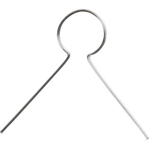 Ophæng, L: 22 mm, hulstr. 8 mm, forsølvet, 50 stk./ 1 pk.