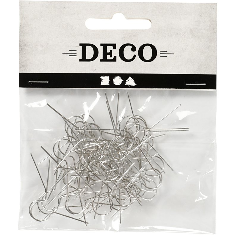 Oph&aelig;ng, L: 22 mm, hulstr. 8 mm, fors&oslash;lvet, 50 stk./ 1 pk.