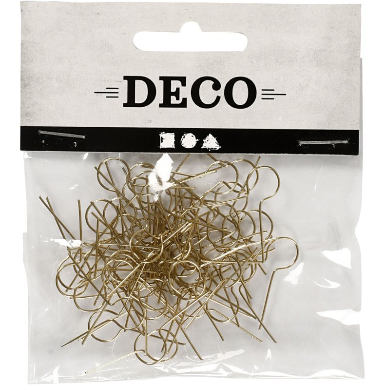 Oph&aelig;ng, L: 22 mm, hulstr. 8 mm, forgyldt, 50 stk./ 1 pk.