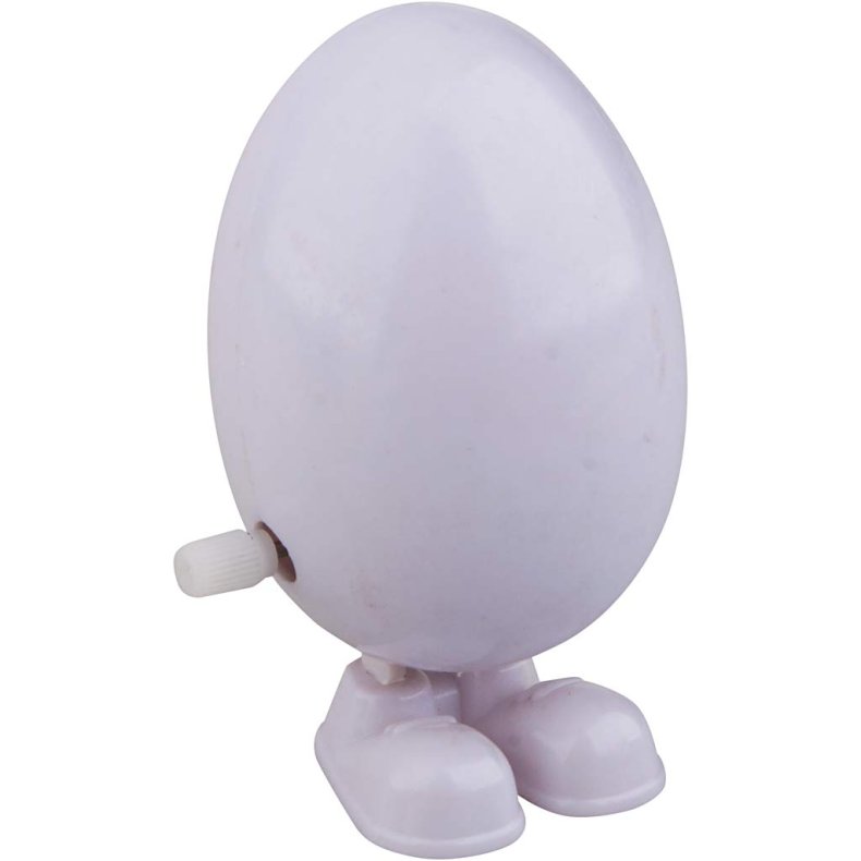 Mekanisk figur, H: 7 cm, hvid, 2 stk./ 1 pk.