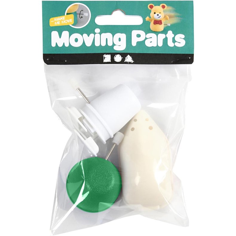 Mekanisk figur, H: 30+35+45 mm, 3 stk./ 1 pk.