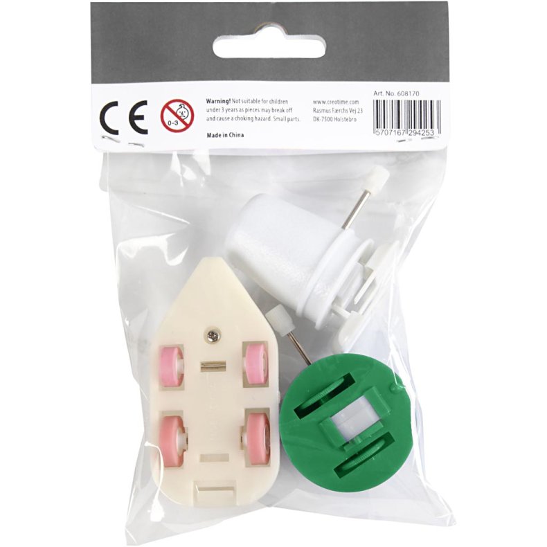 Mekanisk figur, H: 30+35+45 mm, 3 stk./ 1 pk.