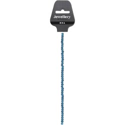 Glasperler, diam. 4 mm, hulstr. 1 mm, turkis, 45 stk./ 1 pk.