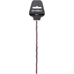 Glasperler, diam. 4 mm, hulstr. 1 mm, lilla, 45 stk./ 1 pk.