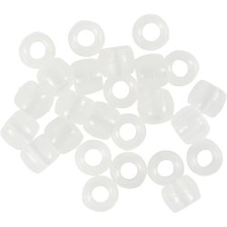 UV-perler , L: 6 mm, diam. 8 mm, hulstr. 4 mm, ca. 1800+ stk., ass. farver, 320 g, 700 ml/ 1 ds.