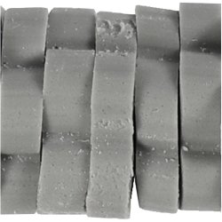 Lerperle, diam. 5-6 mm, hulstr. 2 mm, gr&aring;, 145 stk./ 1 pk.