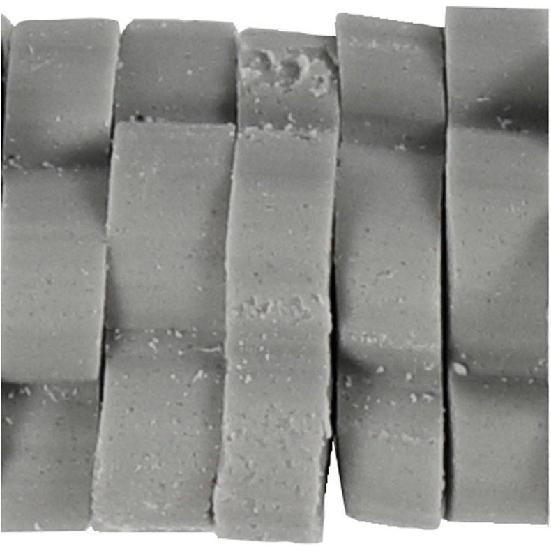 Lerperle, diam. 5-6 mm, hulstr. 2 mm, gr&aring;, 145 stk./ 1 pk.