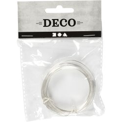 Metaltr&aring;d, tykkelse 1 mm, fors&oslash;lvet, 4 m/ 1 rl.