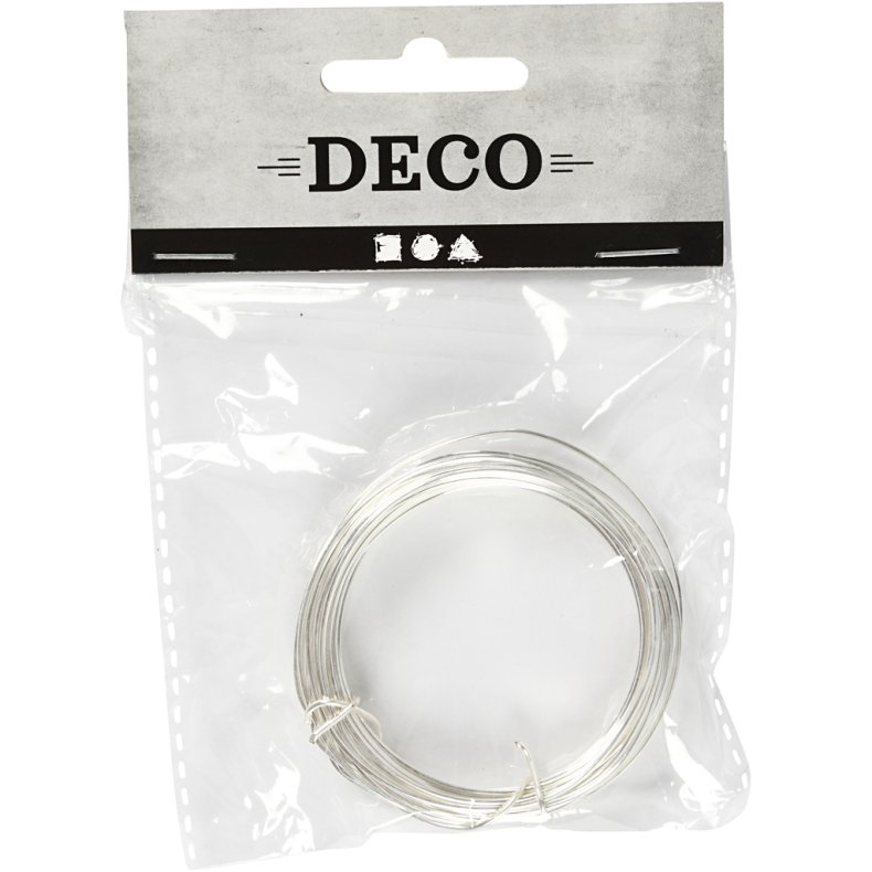 Metaltr&aring;d, tykkelse 1 mm, fors&oslash;lvet, 4 m/ 1 rl.