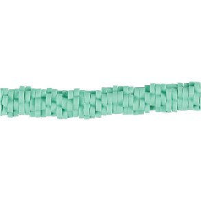 Lerperle, diam. 5-6 mm, hulstr. 2 mm, grøn, 145 stk./ 1 pk.