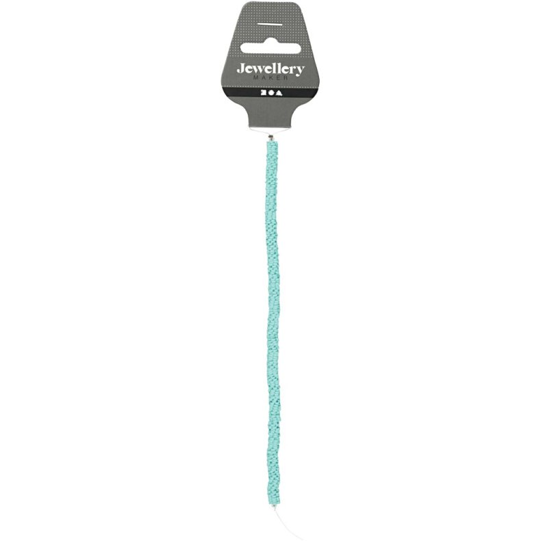 Lerperle, diam. 5-6 mm, hulstr. 2 mm, gr&oslash;n, 145 stk./ 1 pk.