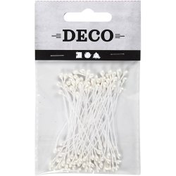 St&oslash;vdragere, L: 6,4 cm, diam. 2 mm, hvid perlemor, 100 stk./ 1 pk.