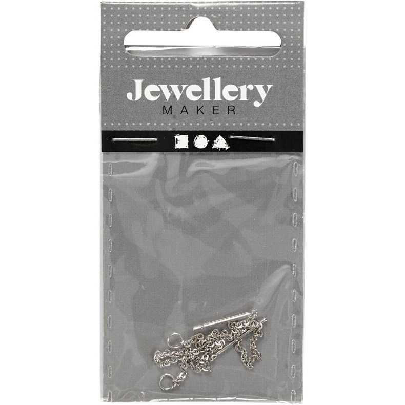 &Oslash;reringe med k&aelig;de, L: 70 mm, fors&oslash;lvet, 1 par