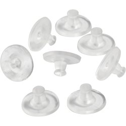 L&aring;s til &oslash;restik, diam. 10 mm, transparent, 10 par/ 1 pk.