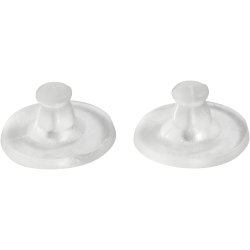 L&aring;s til &oslash;restik, diam. 10 mm, transparent, 10 par/ 1 pk.