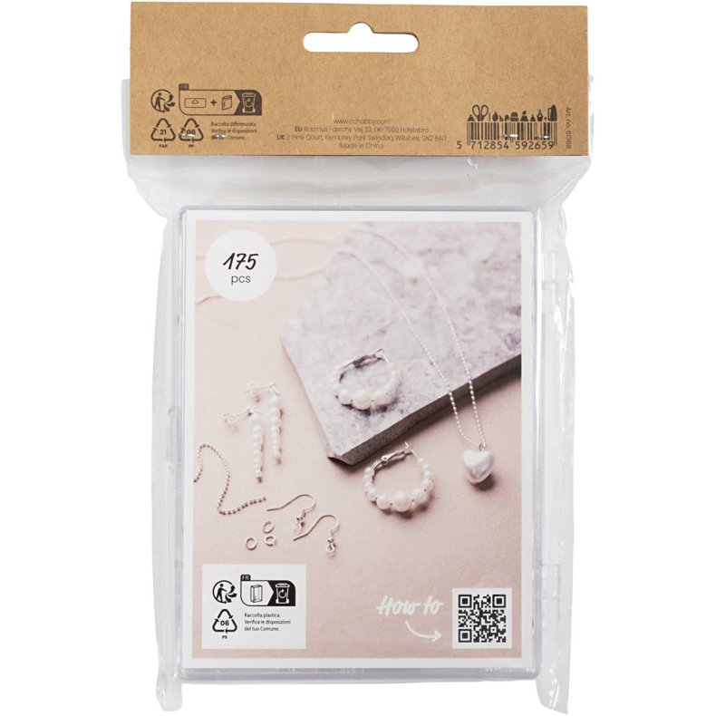 Smykke Starts&aelig;t, ca. 175 stk., fors&oslash;lvet, 1 s&aelig;t