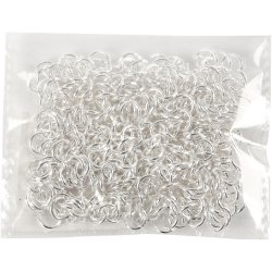 O-ring, str. 7 mm, tykkelse 1 mm, fors&oslash;lvet, 400 stk./ 1 pk.