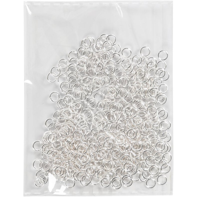 O-ring, str. 5,4 mm, tykkelse 0,7 mm, fors&oslash;lvet, 500 stk./ 1 pk.