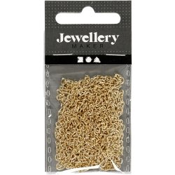 K&aelig;de, B: 2 mm, forgyldt, 2 m/ 1 pk.