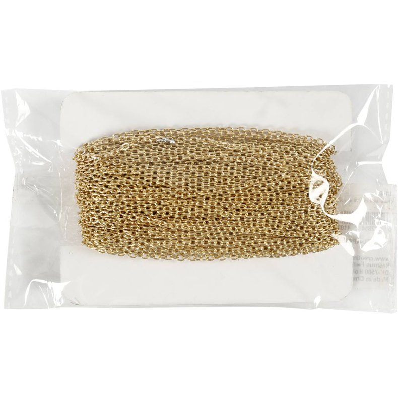 K&aelig;de, B: 2 mm, forgyldt, 20 m/ 1 pk.