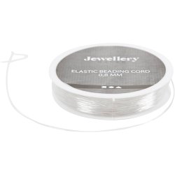 Elastiksnor, rund, tykkelse 0,8 mm, 10 m/ 1 rl.