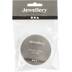 Nylontr&aring;d, tykkelse 0,25 mm, Tr&aelig;kstyrke: 7,5 kg, 100 m/ 1 rl.