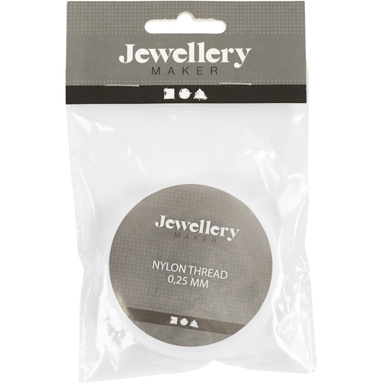 Nylontr&aring;d, tykkelse 0,25 mm, Tr&aelig;kstyrke: 7,5 kg, 100 m/ 1 rl.