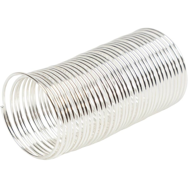 Smykketr&aring;d, tykkelse 1 mm, fors&oslash;lvet, 2.50 m/ 1 pk.