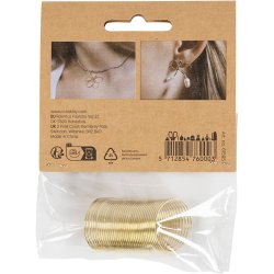 Smykketr&aring;d, tykkelse 1 mm, forgyldt, 2.50 m/ 1 pk.