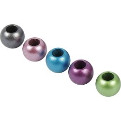 Kongoperler, diam. 10 mm, hulstr. 4 mm, ca. 1000 stk., 380 g, 700 ml/ 1 ds.