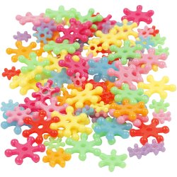 Figurperler, diam. 7-13,5 mm, hulstr. 2 mm, ca. 4000 stk., ass. farver, 270 g, 700 ml/ 1 ds.