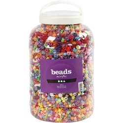 Perlespand, str. 6-20 mm, hulstr. 1,5-6 mm, ca. 8100 stk., 3000 g, 5700 ml/ 1 spand