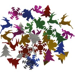 Pailletter, str. 15 mm, metallicfarver, 250 g/ 1 pk.