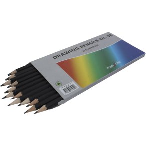 Tegneblyant, B,2B,4B,5B,6B,8B,9B,HB,H,2H,3H,4H, 12 stk./ 1 pk.