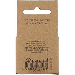 Agat stenperler, diam. 6+8+10 mm, hulstr. 0,9-1 mm, ca. 28 stk., transparent gr&aring;, 28 stk./ 1 pk.