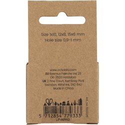 Agat stenperler, diam. 6+8+10 mm, hulstr. 0,9-1 mm, ca. 28 stk., pink, 28 stk./ 1 pk.