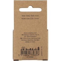 Agat stenperler, diam. 13+15 mm, hulstr. 0,9-1 mm, ca. 28 stk., klar gr&oslash;n, 28 stk./ 1 pk.