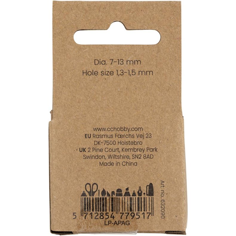 Voksperler, Hjerter, diam. 7-13 mm, hulstr. 1,3-1,5 mm, ca. 27 stk., perlemor, 32 stk./ 1 pk.