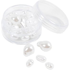Voksperler, Oval, diam. 6-14 mm, hulstr. 1,3-1,5 mm, 30 stk./ 1 pk.