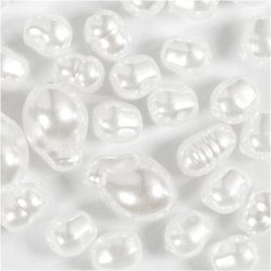Voksperler, Oval, diam. 6-14 mm, hulstr. 1,3-1,5 mm, 30 stk./ 1 pk.