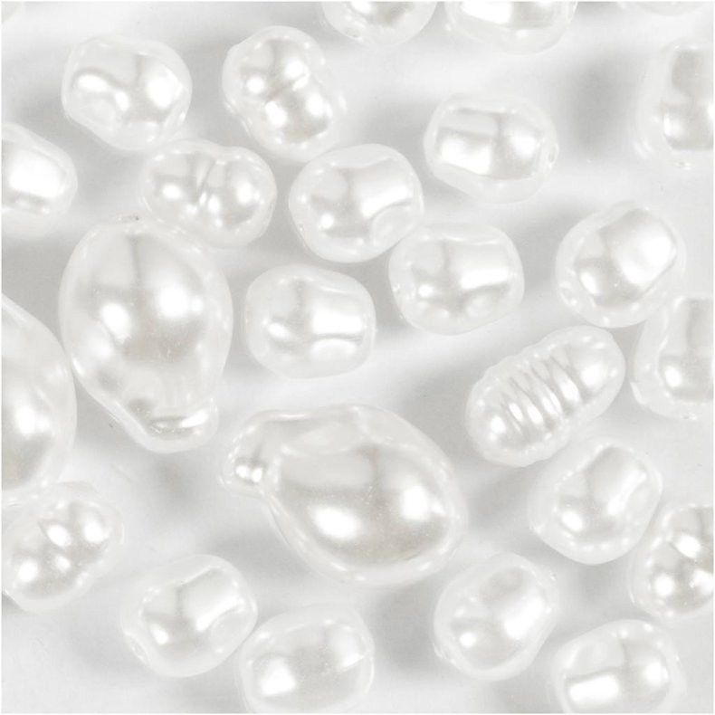 Voksperler, Oval, diam. 6-14 mm, hulstr. 1,3-1,5 mm, 30 stk./ 1 pk.